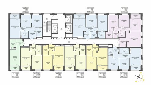 58,1 м², 2-комнатная квартира 11 900 000 ₽ - изображение 75