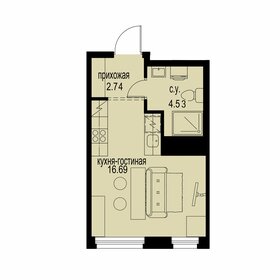 23,5 м², квартира-студия 3 810 240 ₽ - изображение 13