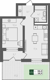 57,9 м², 3-комнатная квартира 4 800 000 ₽ - изображение 38