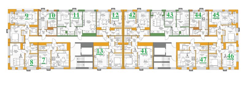 58,5 м², 3-комнатная квартира 3 500 000 ₽ - изображение 85