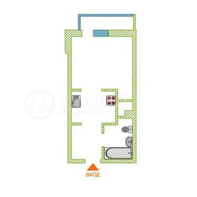 Квартира 27,6 м², студия - изображение 1