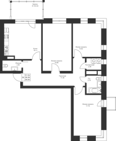 105,8 м², 4-комнатная квартира 12 167 000 ₽ - изображение 65