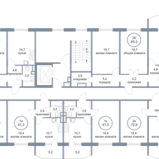 Квартира 41,3 м², 1-комнатная - изображение 3