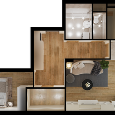 Квартира 68,5 м², 2-комнатная - изображение 4