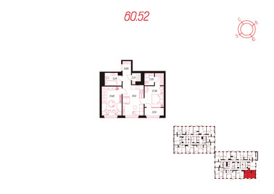 74,9 м², 3-комнатная квартира 6 800 000 ₽ - изображение 46