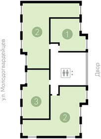 Квартира 96,8 м², 2-комнатная - изображение 2