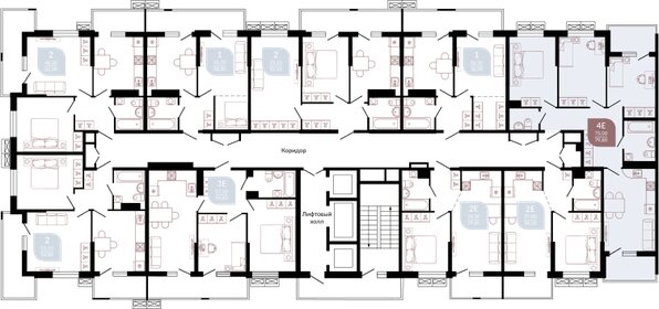 135 м², 4-комнатная квартира 10 870 000 ₽ - изображение 138