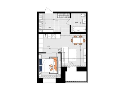 46,4 м², 1-комнатная квартира 10 635 060 ₽ - изображение 57