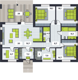 37,8 м², 2-комнатная квартира 3 967 950 ₽ - изображение 21