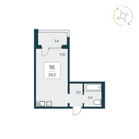 Квартира 28,2 м², 1-комнатная - изображение 1