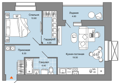 49 м², 2-комнатная квартира 7 281 210 ₽ - изображение 23