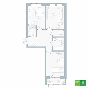 57 м², 2-комнатная квартира 4 950 000 ₽ - изображение 29