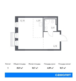 Квартира 25,9 м², студия - изображение 1