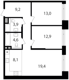 75 м², 3-комнатная квартира 26 100 000 ₽ - изображение 134