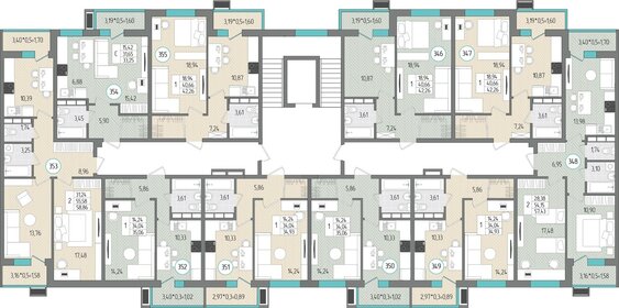 34,8 м², 1-комнатная квартира 4 246 823 ₽ - изображение 30