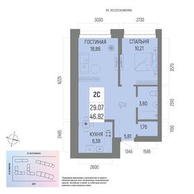 40,1 м², 2-комнатная квартира 7 599 000 ₽ - изображение 64