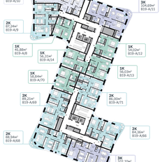 Квартира 56,3 м², 1-комнатная - изображение 2