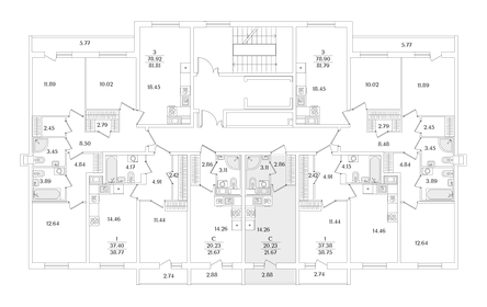 25,5 м², квартира-студия 5 300 000 ₽ - изображение 84