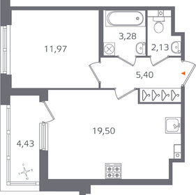 48,1 м², 1-комнатная квартира 11 275 000 ₽ - изображение 78