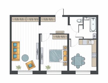 58,3 м², 3-комнатная квартира 5 299 000 ₽ - изображение 126