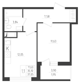 39,8 м², 2-комнатная квартира 5 200 000 ₽ - изображение 92