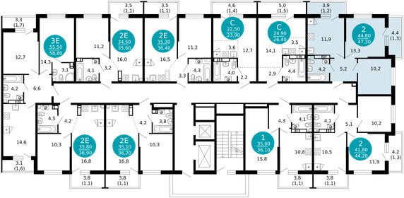 Квартира 47,3 м², 2-комнатная - изображение 2