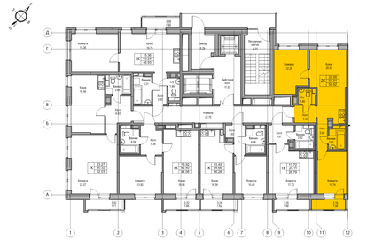 53,9 м², 2-комнатная квартира 9 521 680 ₽ - изображение 31