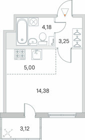 Квартира 27,8 м², студия - изображение 1