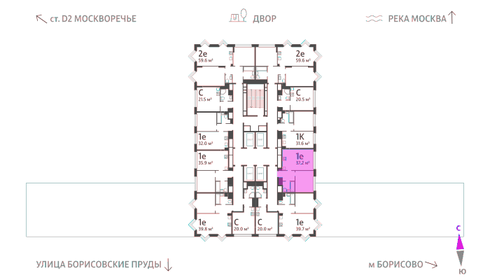 42,2 м², 1-комнатная квартира 17 300 000 ₽ - изображение 135