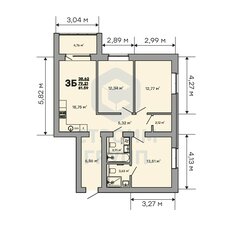 Квартира 81,6 м², 3-комнатная - изображение 2
