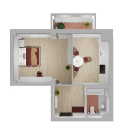 32 м², 1-комнатная квартира 3 550 000 ₽ - изображение 100
