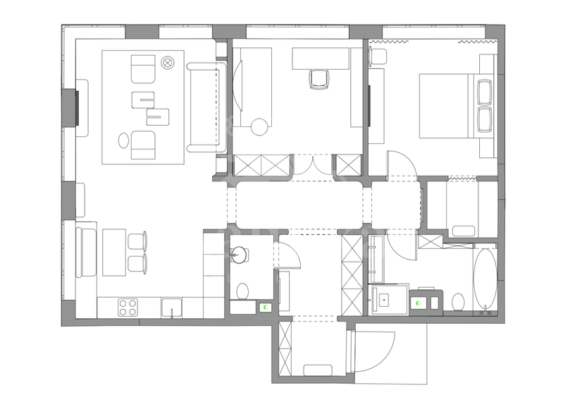 92,1 м², 3-комнатная квартира 96 705 000 ₽ - изображение 32