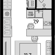 Квартира 31,1 м², 1-комнатная - изображение 2