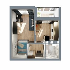 Квартира 37,9 м², 1-комнатная - изображение 2