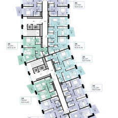 Квартира 128,2 м², 3-комнатная - изображение 2