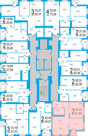 61,7 м², 3-комнатная квартира 7 613 775 ₽ - изображение 9