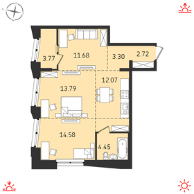 66,7 м², 3-комнатная квартира 7 600 000 ₽ - изображение 6