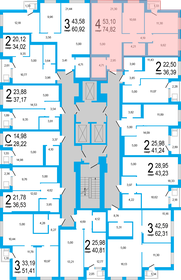 59,6 м², 3-комнатная квартира 4 900 000 ₽ - изображение 23