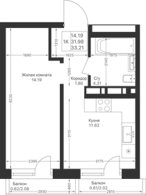 36,6 м², 1-комнатная квартира 10 234 000 ₽ - изображение 91
