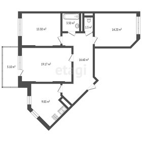 Квартира 83,1 м², 3-комнатная - изображение 2