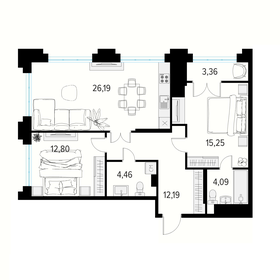 40,9 м², 1-комнатная квартира 7 487 181 ₽ - изображение 13