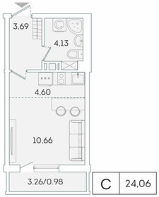 30,8 м², квартира-студия 3 800 000 ₽ - изображение 45