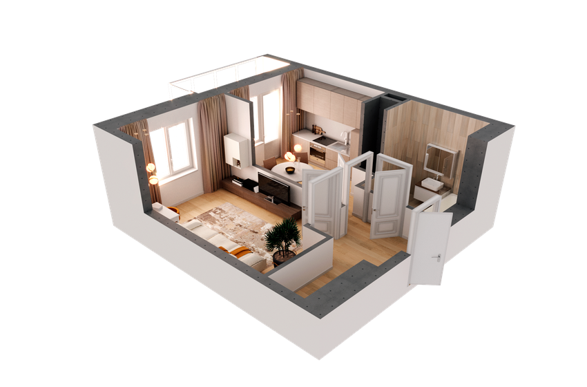36,3 м², 1-комнатная квартира 10 200 000 ₽ - изображение 98