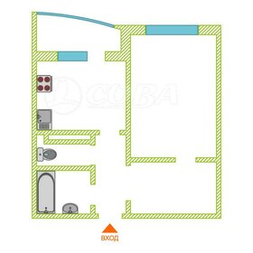 Квартира 37,8 м², 1-комнатная - изображение 4