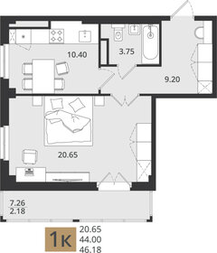 42 м², 1-комнатная квартира 43 000 ₽ в месяц - изображение 59