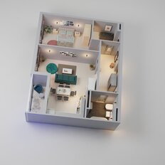 Квартира 60,5 м², студия - изображение 4