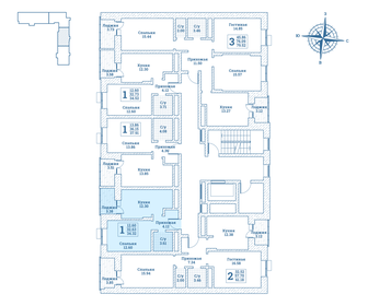 34,7 м², 1-комнатная квартира 4 197 490 ₽ - изображение 28