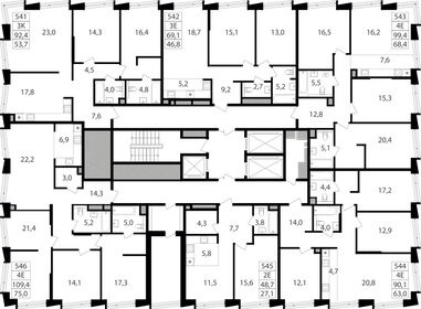 106,4 м², 4-комнатные апартаменты 49 804 620 ₽ - изображение 83