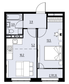 35,9 м², 2-комнатная квартира 4 738 800 ₽ - изображение 27