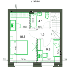 Квартира 61,9 м², 3-комнатная - изображение 3